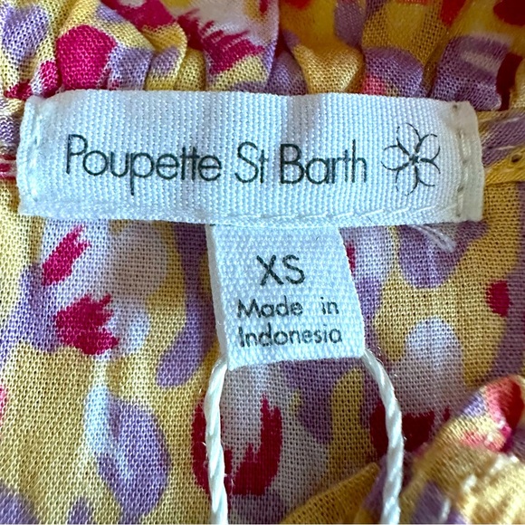 Poupette St. Barth Womens Triny Mini Dress Ruffles Floral Sz XS Bloomcore Girly - Picture 5 of 14